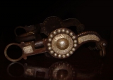 Silver Flower Cheek Bit 001